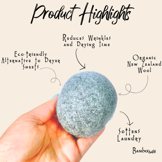 Bulk New Zealand Wool Dryer Balls | Grey