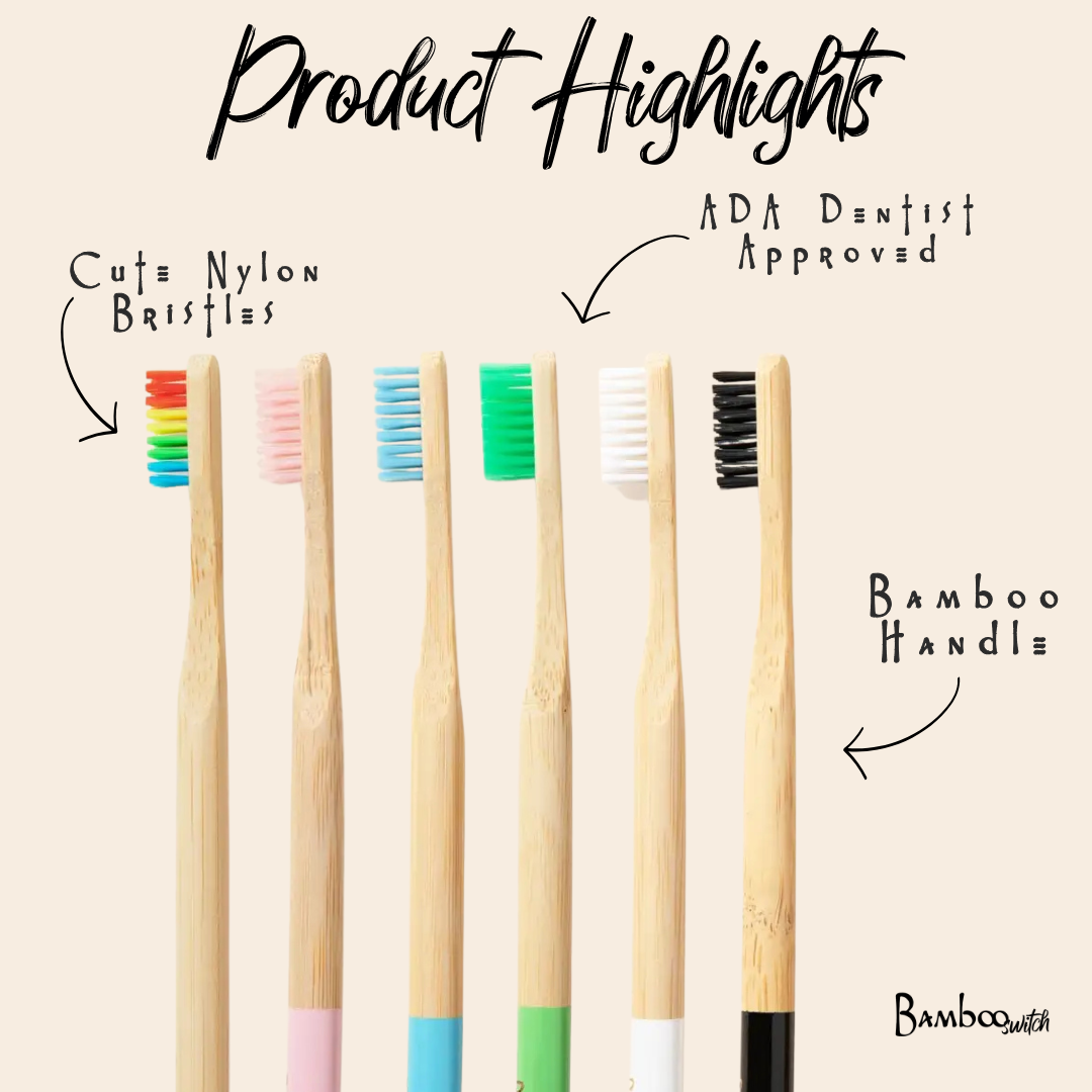 Adult Bamboo Toothbrush | Eco Friendly