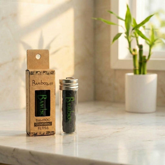 Charcoal Bamboo Floss | Vegan, Organic, and Compostable
